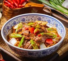 Stir-Fried Pork Liver Noodles