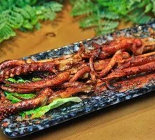 Spicy Squid Tentacles in Dry Pot