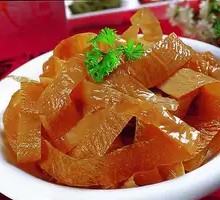 Oil-soaked tofu skin
