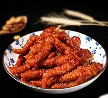 Braised Chicken Feet with Tiger Skin