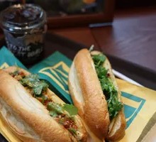 Honey-Glazed Chicken Steak with Vietnamese Baguette