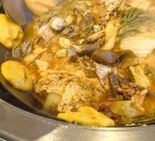 Stewed Fish in Iron Pot