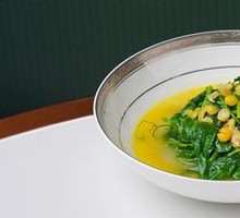 Fava Bean Soup with Pea Shoots