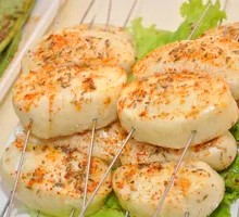 Steamed bun slices