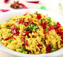 Stir-Fried Eggs with Chopped Chili