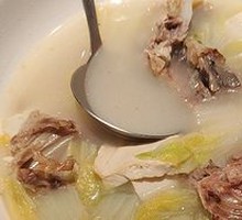 Duck Frame, Chinese Cabbage, and Tofu Soup