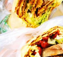 Double Almond Sauce Beef Pancake