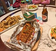 Grilled Sea Bass on Iron Plate