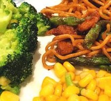 Sticky Rice Noodles with Green Beans
