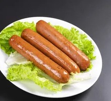 Pancake with egg and sausage