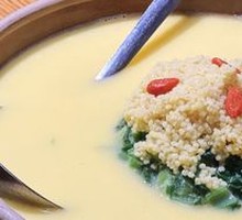 Millet with greens