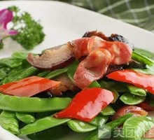 Cured Meat with Snow Peas
