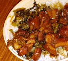Sour Cabbage Braised Pork Rice