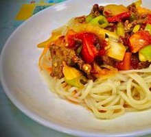 Fried Meat Noodles