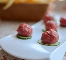 Freshly Made Beef Meatballs