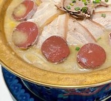 Sour Cabbage with Pork and Blood Sausage