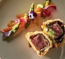 Wellington Steak with Seasonal Vegetables