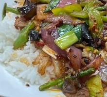 Spicy Pork Stir-fry Rice Bowl