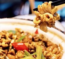 Sizzling Blood Sausage on Iron Plate