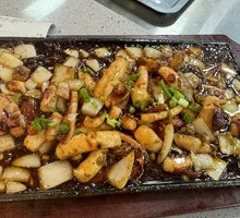 Grilled Squid on Iron Plate