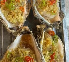 Grilled Garlic Oysters