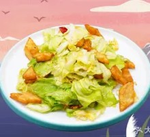 Lotus cabbage stir-fried with naan