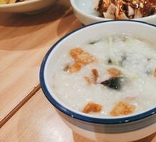Egg Custard Rice Porridge with Pork