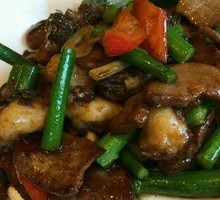 Stir-Fried Beef Tongue with Mushrooms