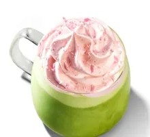 Pomegranate Matcha Latte