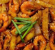 Spicy Stir-Fried Prawns