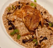 Truffle Risotto with Confit Duck Leg