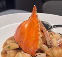Stir-Fried Rice Cake with Crab