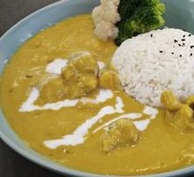 Malay Curry Chicken Rice