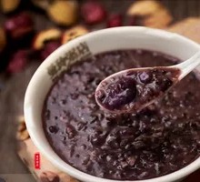 Purple Sweet Potato Black Rice Porridge