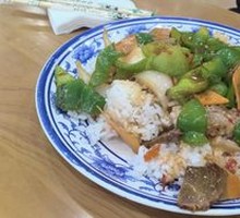 Stir-fried Pork with Green Pepper Rice Bowl