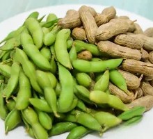 Boiled Peanuts and Edamame Platter