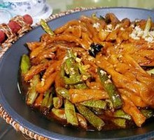 Pork Rib and Green Bean Rolls