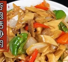 Stir-fried Pork with King Oyster Mushrooms