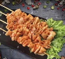 Chicken Skin Skewers