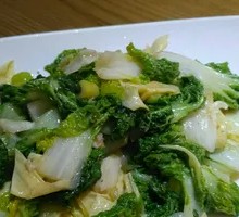 Fried Tofu Skin with Greens