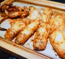 Grilled Squid on Iron Plate