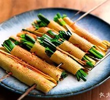 Tofu Skin Rolls with Chives