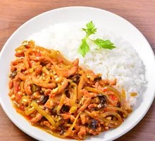 Fish-Flavored Shredded Pork Rice Bowl