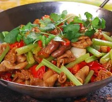 Spicy Pork Intestines Stir-fry