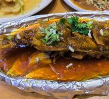 Aluminum-foil Grilled Sea Bass