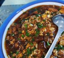 Minced Pork and Sea Cucumber Rice
