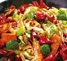 Spicy Shrimp Hot Pot