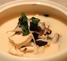Chicken Wing Soup with Mixed Mushrooms and Tofu