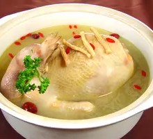 Chicken Soup with Earthy Flavor
