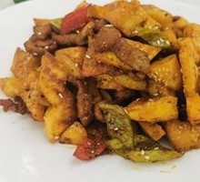 Lamb and Flatbread Stir-Fry